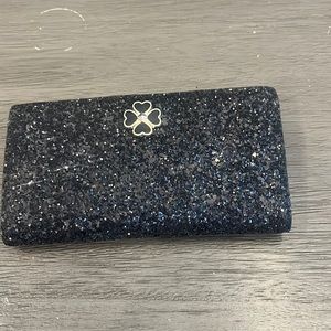 Black glittered Kate Spade wallet